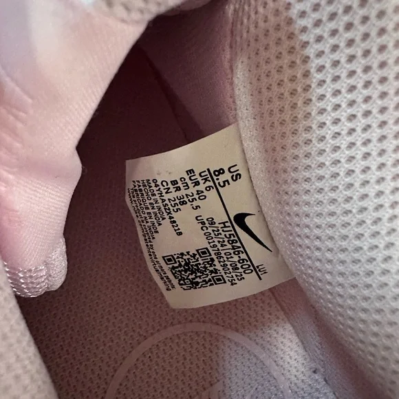 Nike Court Vision Women's Rose Mousse Lace Sneakers - Picture 5 of 5